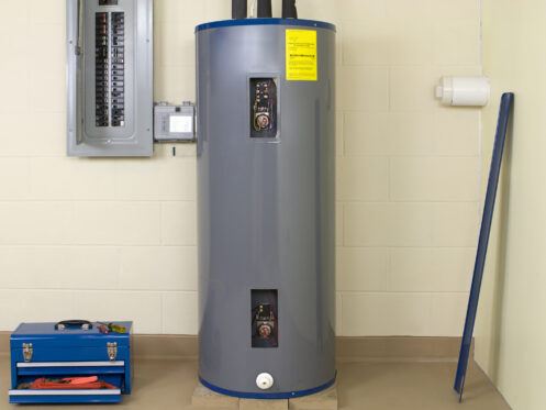 A water heater in a Tucson, AZ home