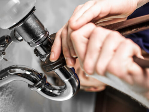 Checking the pipes in an Arizona home