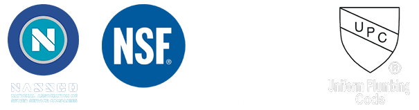 NAASCO, NSF, UPC, ASTM logos